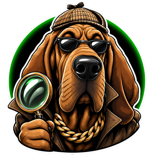 Sniff — detective bloodhound mascot